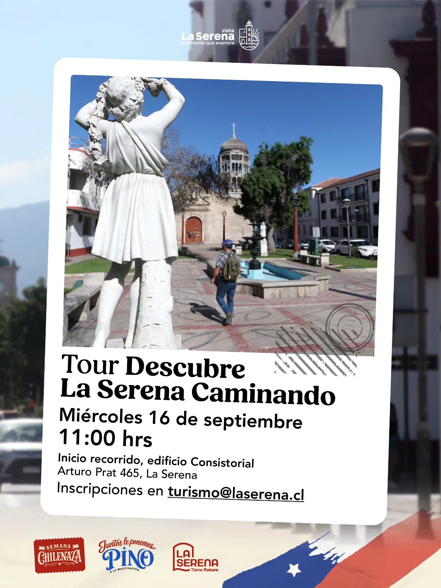 Afiche Tour Descubre La Serena Cominadno.