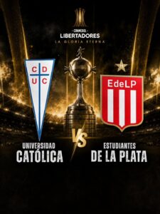 Gráfica partido Universidad Católica vs Estudiantes de la Plata.