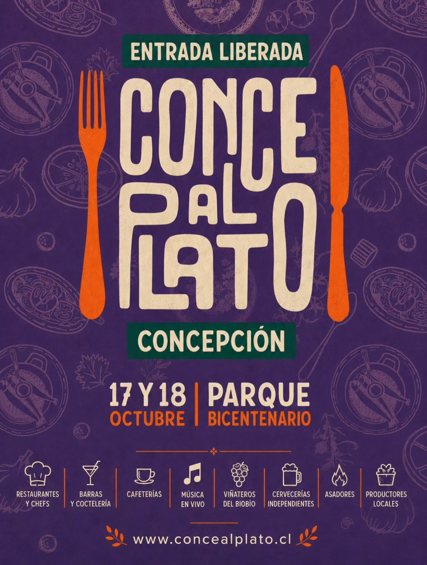 Afiche Conce al Plato.