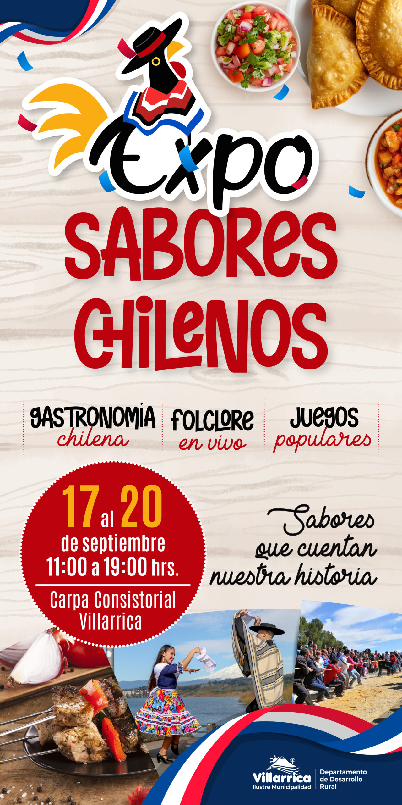 Afiche oficial Expo Sabores Chilenos.