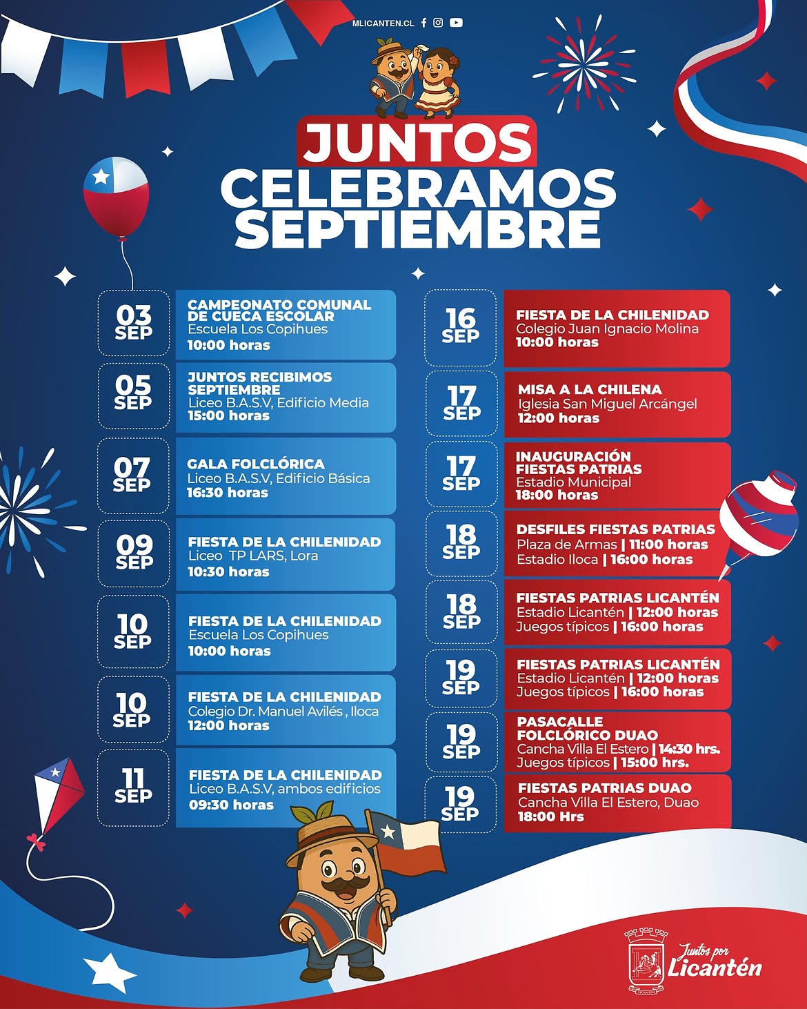 Afiche Fiestas Patrias.