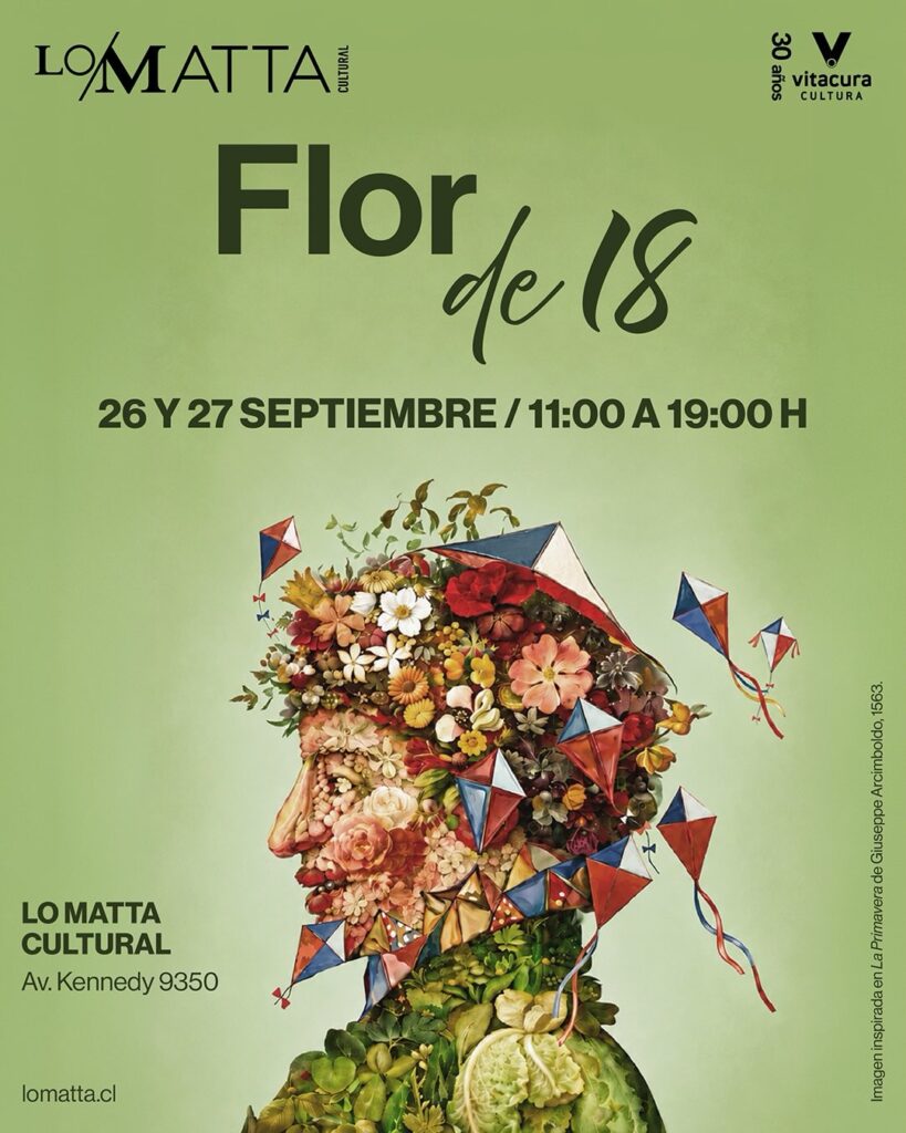 Afiche Flor de 18 en Vitacura.