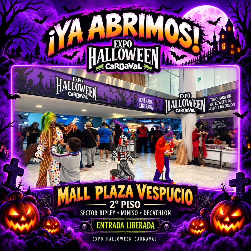 Expo Halloween Carnaval Mall Plaza Vespucio.