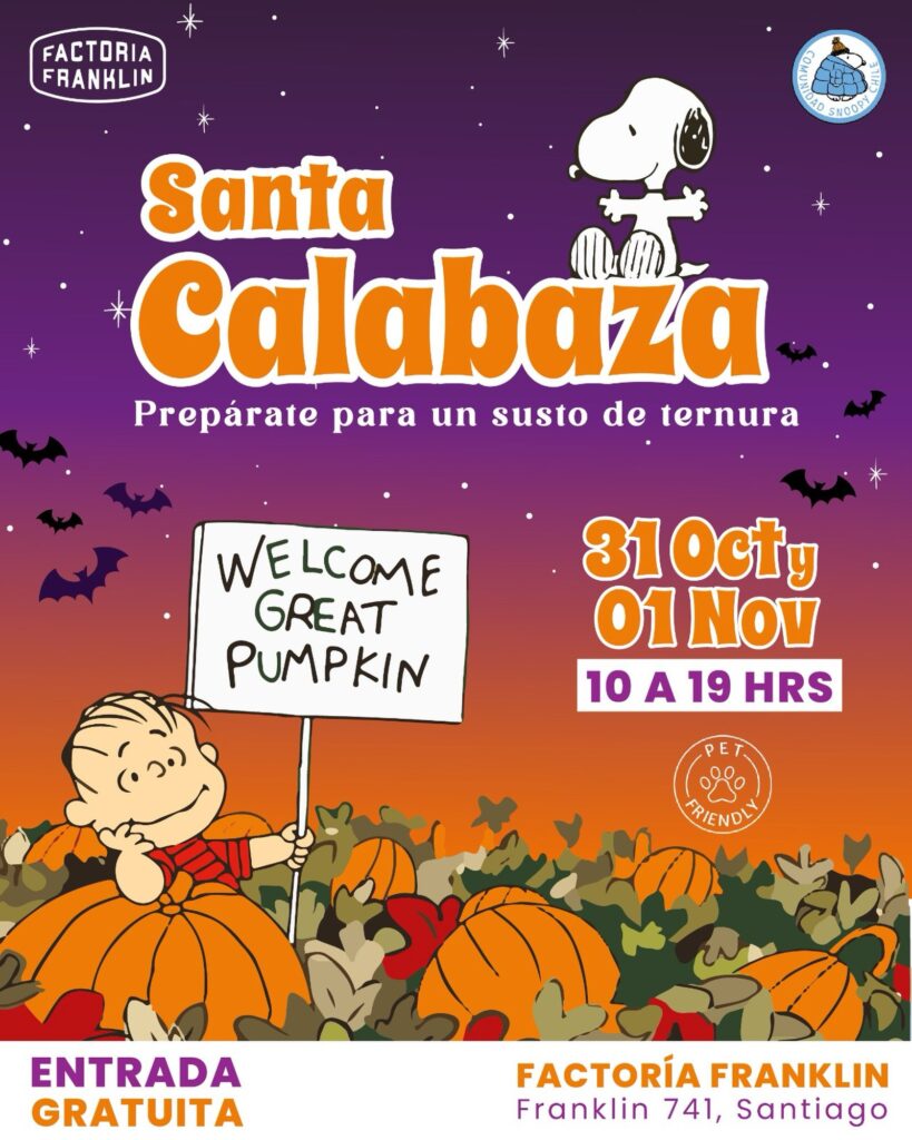 Afiche Santa Calabaza en Factoría Franklin.